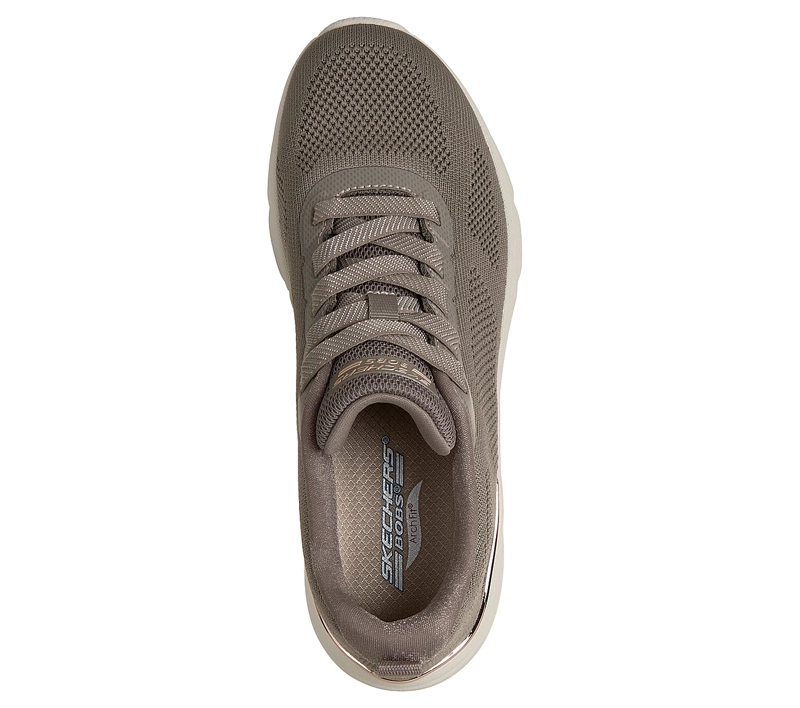ZAPATILLAS SKECHERS MUJER SLIP-INS BOBS ARCH FIT ELEV8 BEIGE - 2