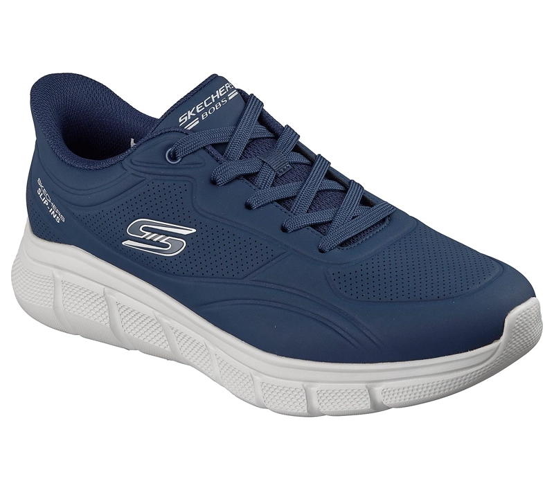 ZAPATILLAS SKECHERS HOMBRE SLIP-INS BOBS B FLEX SMOOTH AZUL - 5