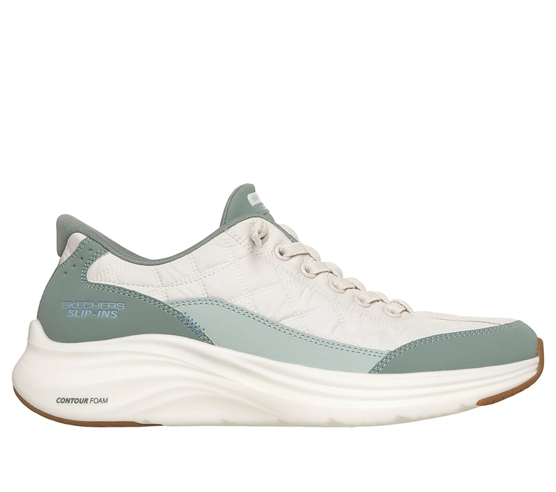 ZAPATILLAS SKECHERS MUJER SLIP-INS CONTOUR FOAM VERDE - 1