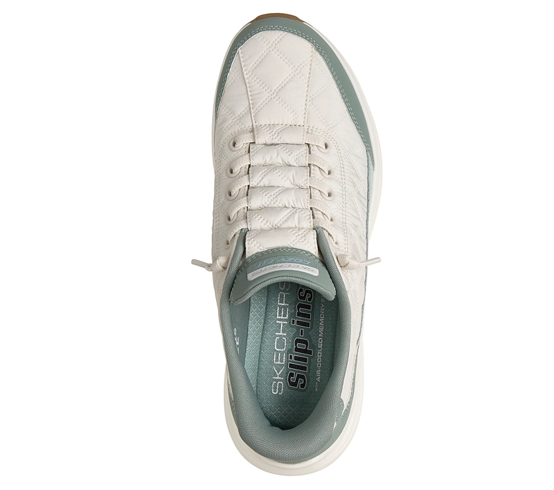 ZAPATILLAS SKECHERS MUJER SLIP-INS CONTOUR FOAM VERDE - 2