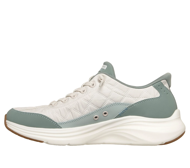 ZAPATILLAS SKECHERS MUJER SLIP-INS CONTOUR FOAM VERDE - 4