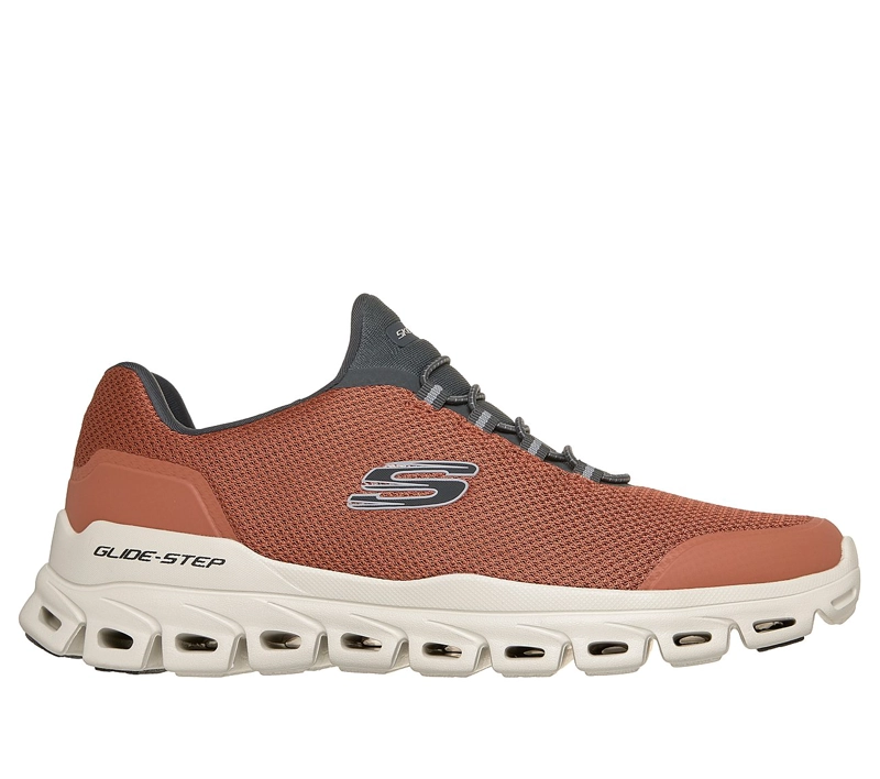 ZAPATILLAS SKECHERS HOMBRE GLIDE-STEP NOLTEK NARANJO - 1