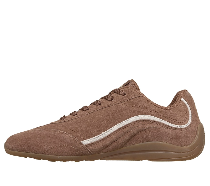 ZAPATOS SKECHERS MUJER COURT RACER CITY BELLE CAFE - 4