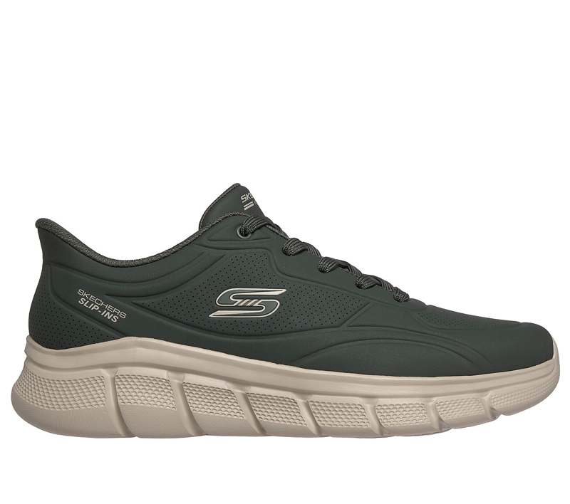 ZAPATILLAS SKECHERS HOMBRE SLIP-INS BOBS SPORT B FLEX VERDE - 1
