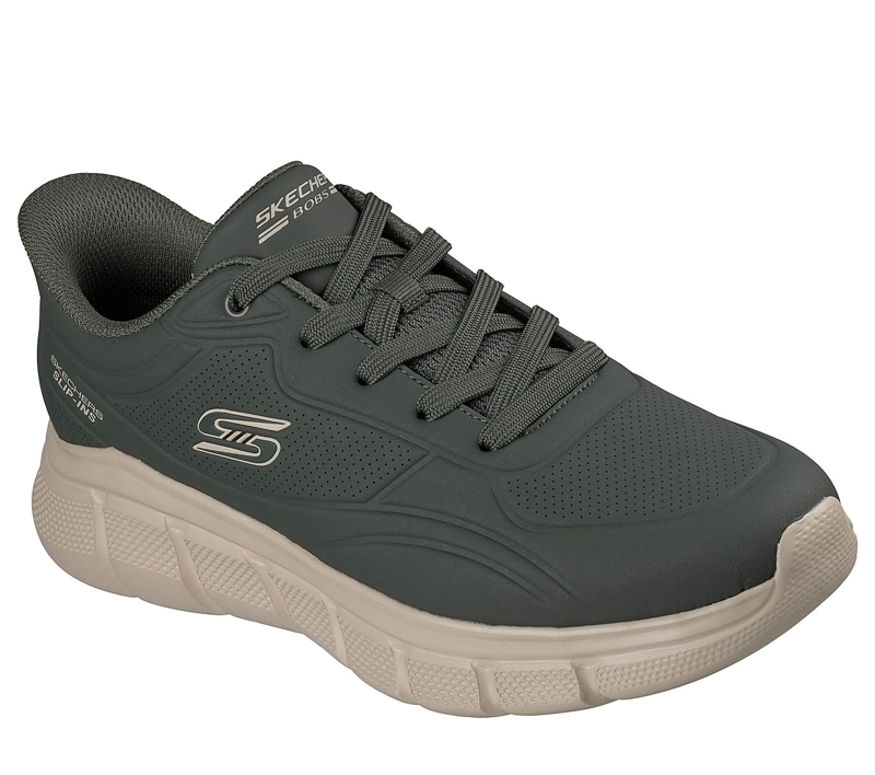 ZAPATILLAS SKECHERS HOMBRE SLIP-INS BOBS SPORT B FLEX VERDE - 2