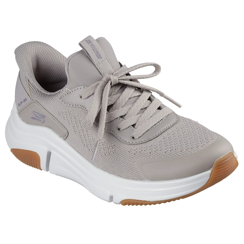 ZAPATILLAS SKECHERS MUJER SLIP-INS BOBS SPORT SPARROW BEIGE - 5