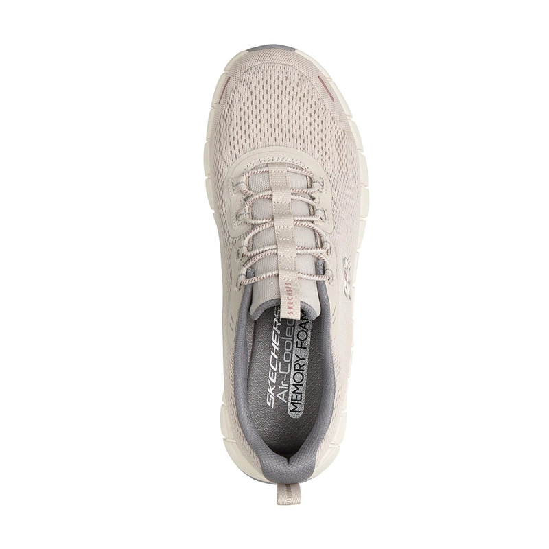 ZAPATILLAS SKECHERS MUJER FLEX STEP FREE SPIRIT BEIGE - 2