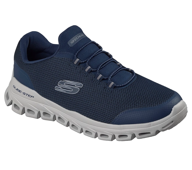 ZAPATILLAS SKECHERS HOMBRE SLIP-INS GLIDE-STEP NOLTEK AZUL - 5