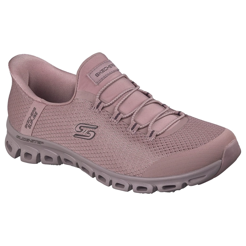 ZAPATILLAS SKECHERS MUJER SLIP-INS GLIDE-STEP VIBEY MORADO - 2
