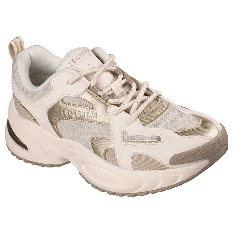 ZAPATILLAS SKECHERS MUJER UNO RYZE BEIGE - 5