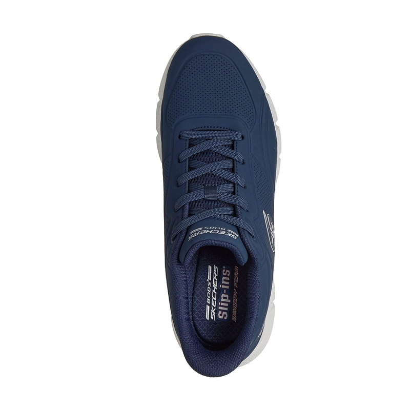 ZAPATILLAS SKECHERS HOMBRE SLIP-INS BOBS B FLEX SMOOTH AZUL - 2