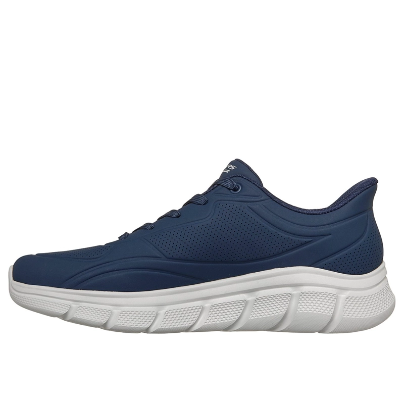 ZAPATILLAS SKECHERS HOMBRE SLIP-INS BOBS B FLEX SMOOTH AZUL - 4
