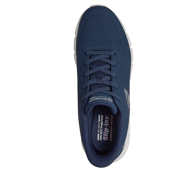 ZAPATILLAS SKECHERS HOMBRE SLIP-INS BOBS B FLEX SMOOTH AZUL - 2