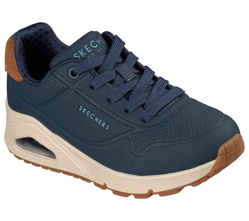 ZAPATILLAS SKECHERS NIÑO UNO GEN1 AZUL - 2