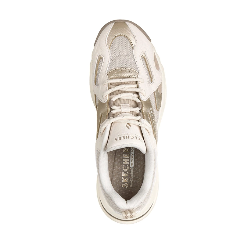 ZAPATILLAS SKECHERS MUJER UNO RYZE BEIGE - 2