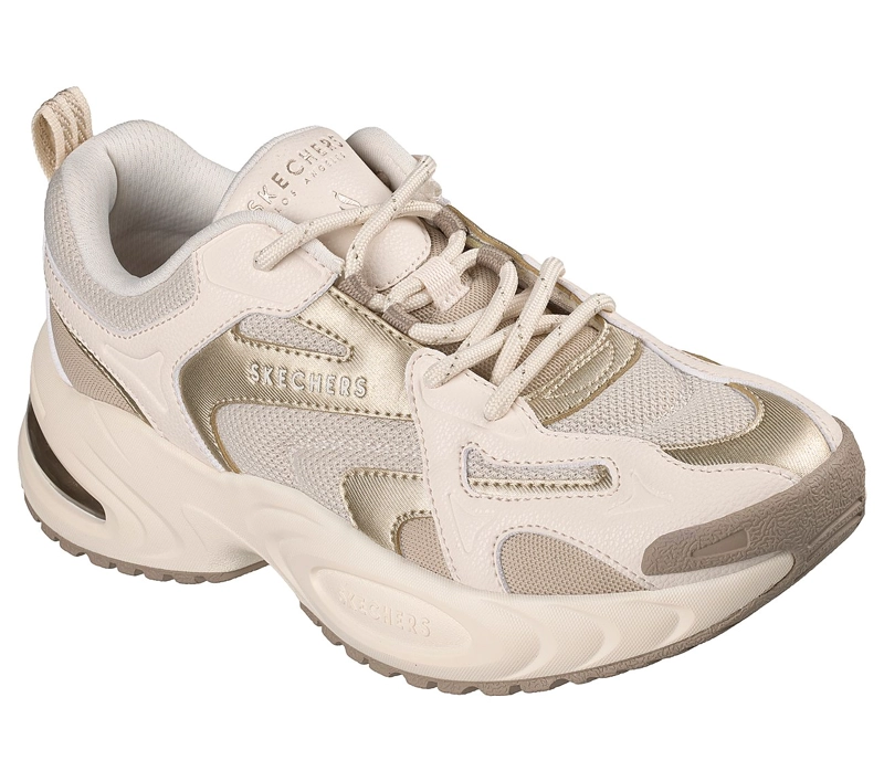 ZAPATILLAS SKECHERS MUJER UNO RYZE BEIGE - 5
