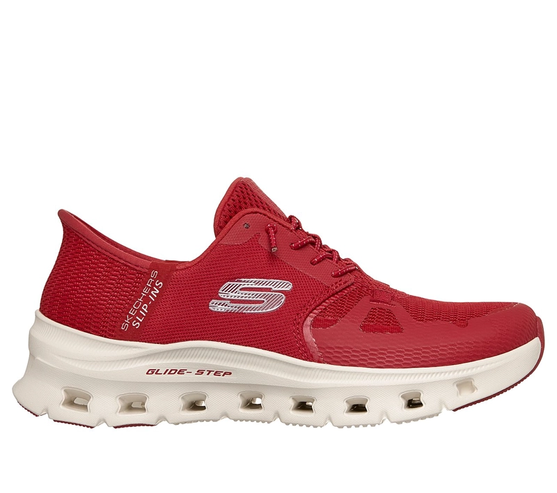 ZAPATILLAS SKECHERS MUJER SLIP-INS GLIDE-STEP PRO ROJO - 1