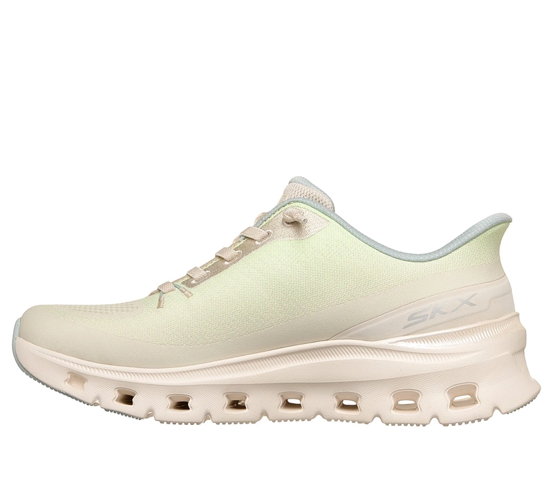 ZAPATILLAS SKECHERS MUJER SLIP-INS ARCH FIT GLIDE-STEP BEIGE - 4