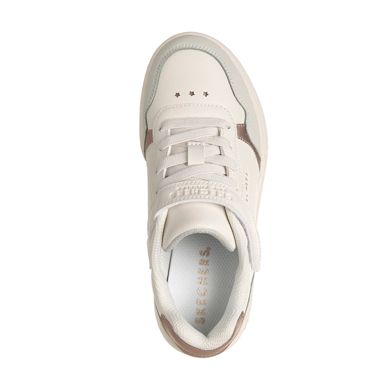 ZAPATILLAS SKECHERS NIÑA QUICK STREET STAR CHARM BEIGE - 2
