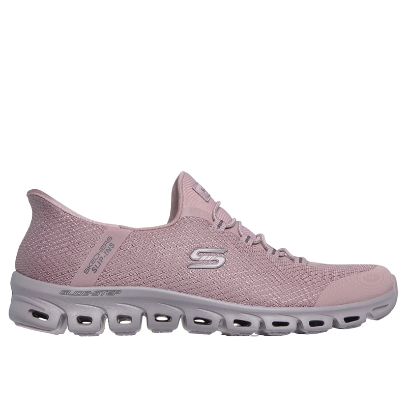 ZAPATILLAS SKECHERS MUJER SLIP-INS GLIDE-STEP VIBEY MORADO - 1