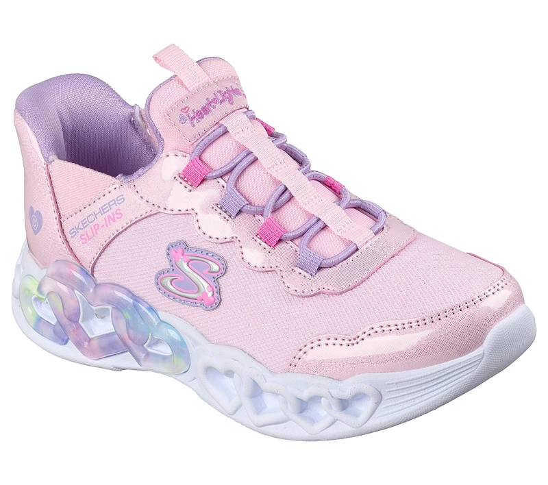 ZAPATILLAS SKECHERS NIÑA SLIP-INS INFINITE HEART ROSADO - 2