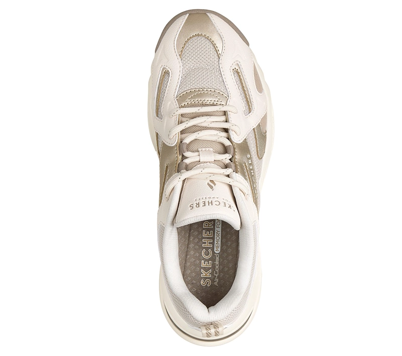 ZAPATILLAS SKECHERS MUJER UNO RYZE BEIGE - 2