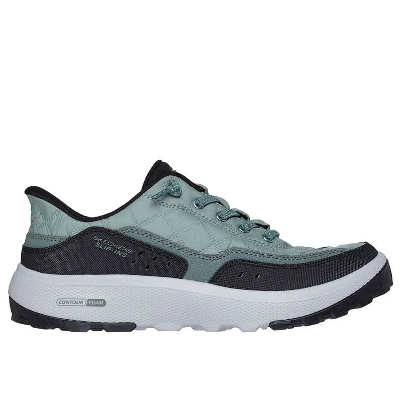 ZAPATILLAS SKECHERS MUJER SLIP-INS RELAXED FIT URBAN VERDE - 1