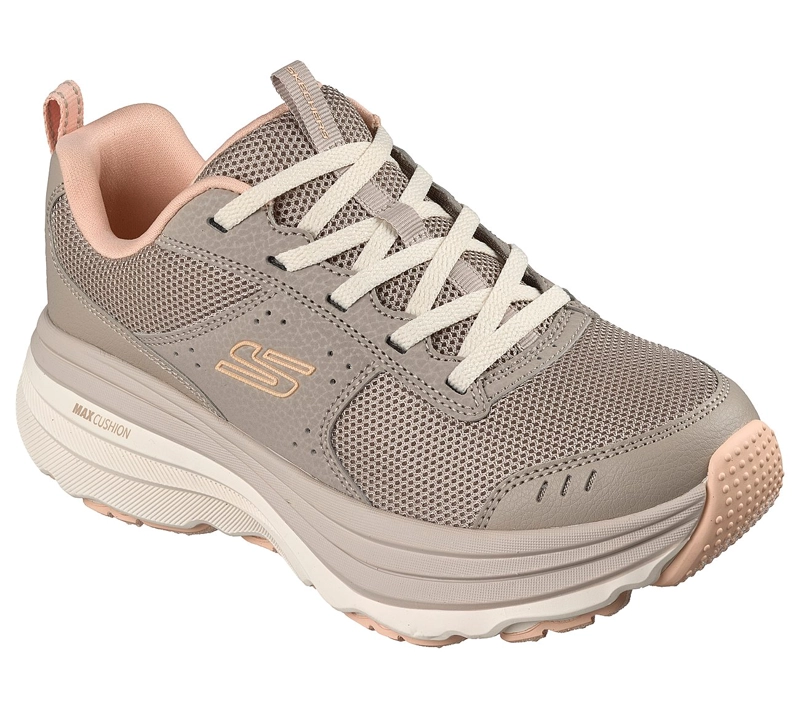 ZAPATILLAS SKECHERS MUJER RELAXED FIT MAX CUSHIONING BEIGE - 5