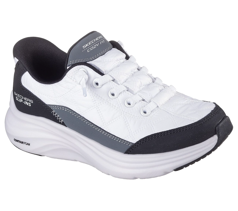 ZAPATILLAS SKECHERS NIÑA SLIP-INS CONTOUR FOAM BLANCO - 5