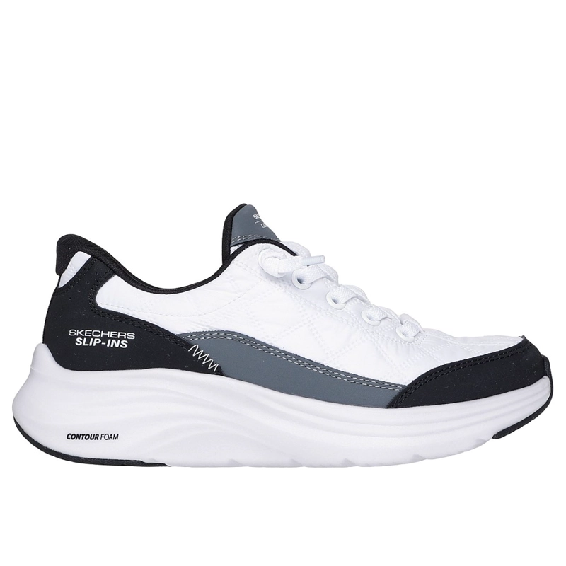 ZAPATILLAS SKECHERS NIÑA SLIP-INS CONTOUR FOAM BLANCO - 1