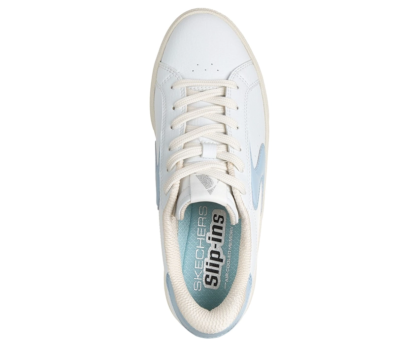 ZAPATILLAS SKECHERS MUJER SLIP-INS BELMONT BLANCO - 2