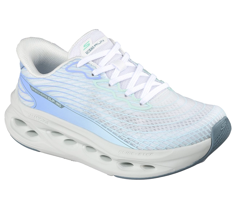 ZAPATOS SKECHERS MUJER SLIP-INS MAX CUSHIONING BLANCO - 5