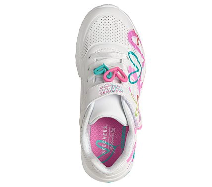 ZAPATILLAS SKECHERS NIÑA JGOLDCROWN UNO LITE BLANCO - 1