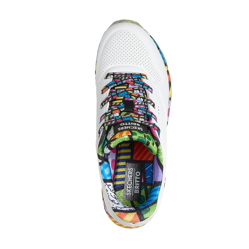 ZAPATILLAS SKECHERS MUJER SLIP-INS BRITTO UNO BLANCO - 2