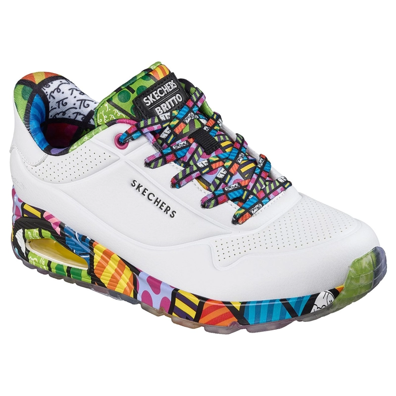 ZAPATILLAS SKECHERS MUJER SLIP-INS BRITTO UNO BLANCO - 5