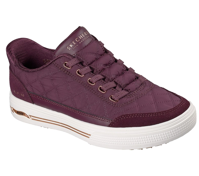ZAPATILLAS SKECHERS MUJER SLIP-INS ARCH FIT ARCADE ROJO - 5