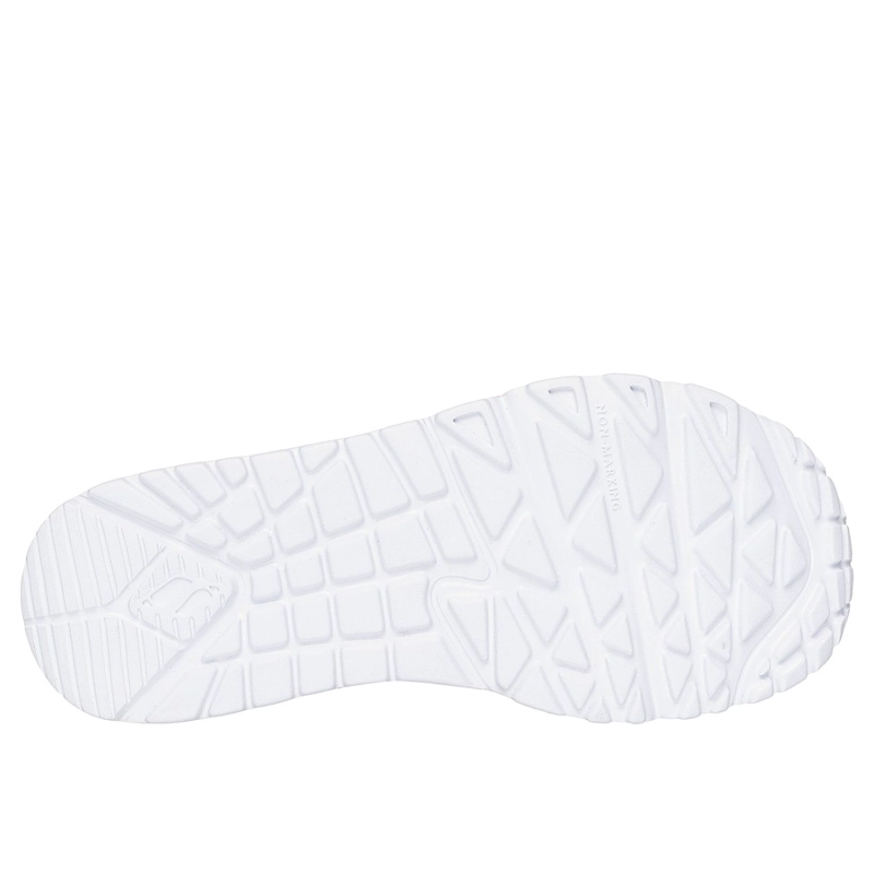 SANDALIAS SKECHERS NIÑA JGOLDCROWN UNO LITE SANDAL BLANCO - 3
