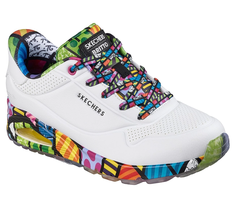 ZAPATILLAS SKECHERS MUJER SLIP-INS BRITTO UNO BLANCO - 5