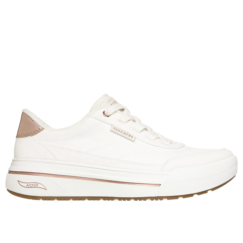 ZAPATILLAS SKECHERS MUJER ARCH FIT ARCADE HI BLANCO - 1