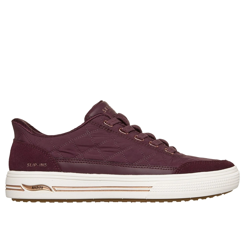 ZAPATILLAS SKECHERS MUJER SLIP-INS ARCH FIT ARCADE ROJO - 1