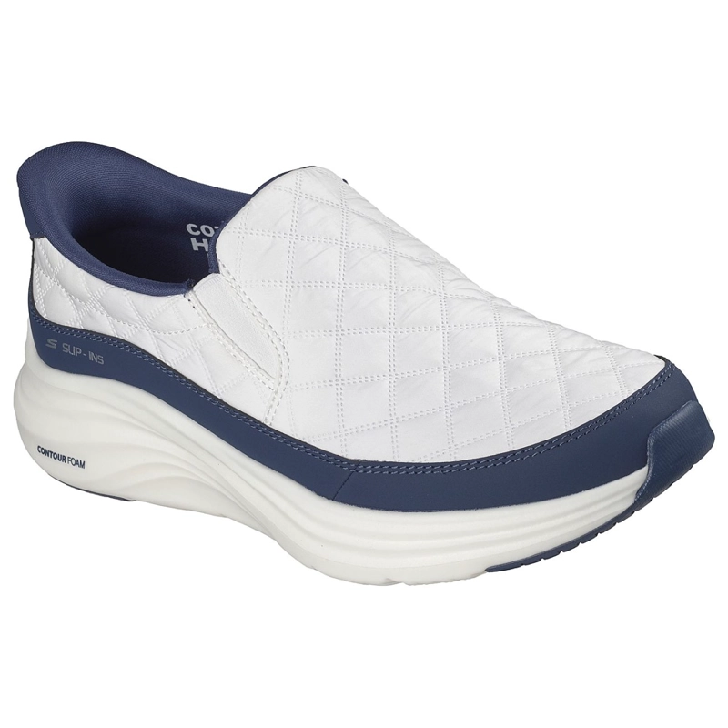 ZAPATILLAS SKECHERS HOMBRE SLIP-INS CONTOUR FOAM BLANCO - 5