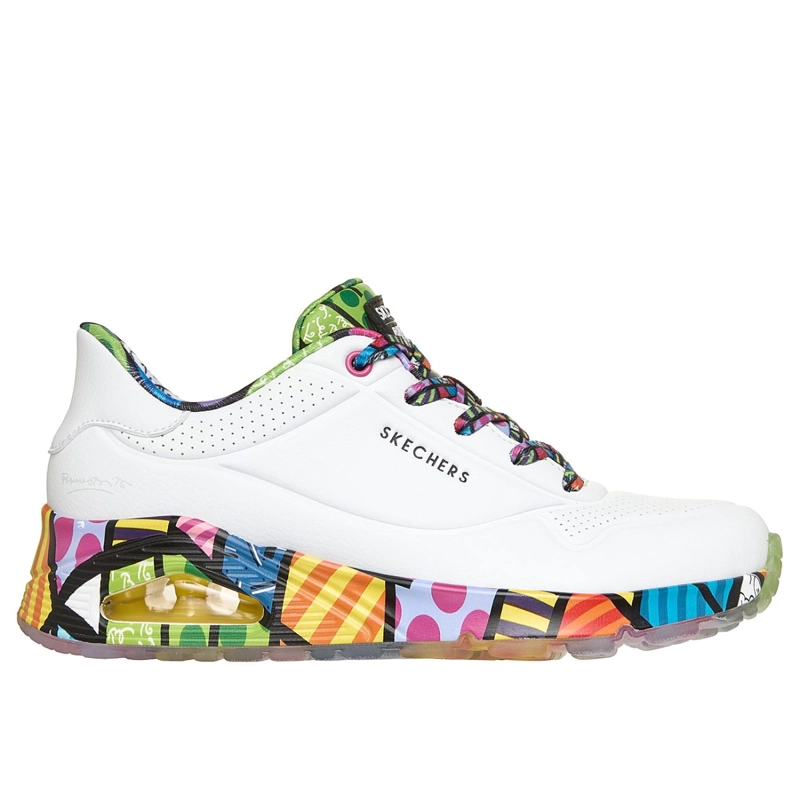 ZAPATILLAS SKECHERS MUJER SLIP-INS BRITTO UNO BLANCO - 1