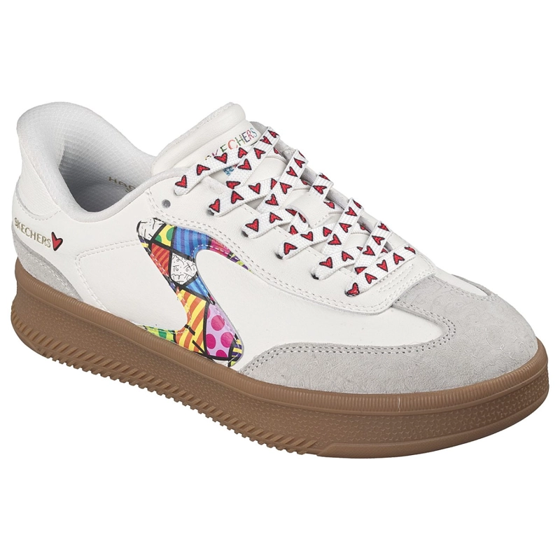 ZAPATILLAS SKECHERS MUJER SLIP-INS BRITTO HOTSHOT HI BLANCO - 5
