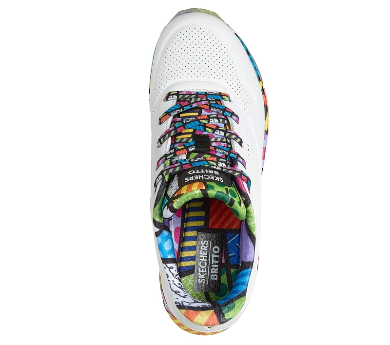 ZAPATILLAS SKECHERS MUJER SLIP-INS BRITTO UNO BLANCO - 2