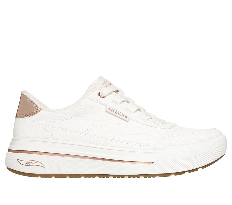 ZAPATILLAS SKECHERS MUJER ARCH FIT ARCADE HI BLANCO - 1