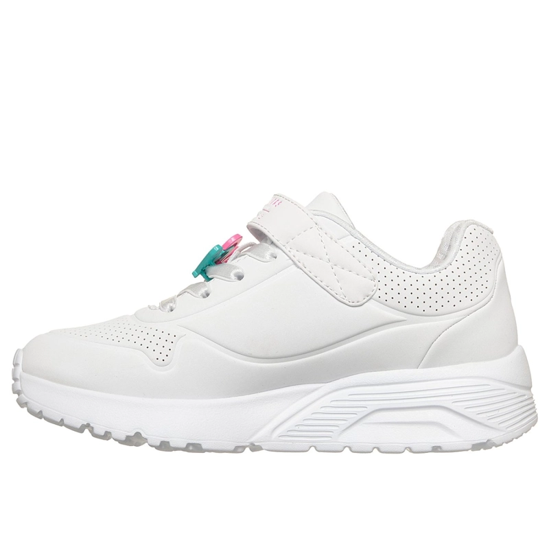ZAPATILLAS SKECHERS NIÑA JGOLDCROWN UNO LITE BLANCO - 4