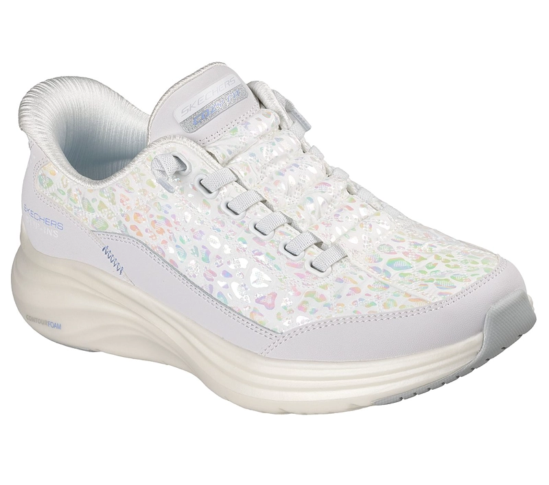 ZAPATILLAS SKECHERS MUJER SLIP-INS CONTOUR FOAM BLANCO - 5