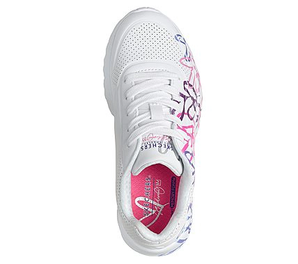 ZAPATILLAS SKECHERS NIÑA JGOLDCROWN UNO LITE BLANCO - 1