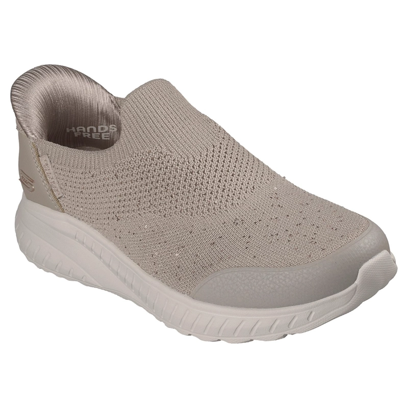 ZAPATILLAS SKECHERS MUJER SLIP-INS BOBS SQUAD CHAOS BEIGE - 2