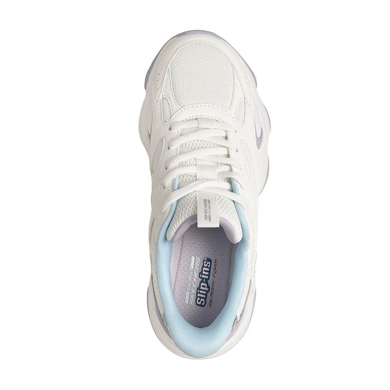 ZAPATILLAS SKECHERS MUJER SLIP-INS BOBS DIEGO CROSS BLANCO - 2
